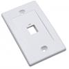 PLACCA PORTA FRUTTO 1 FORO BIANCA mod. 503
